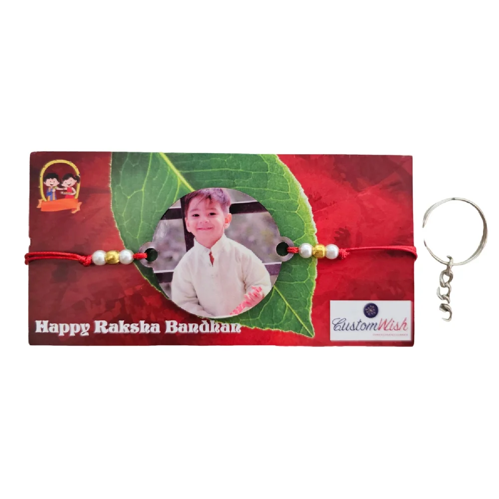 Photo Rakhi With Keychain